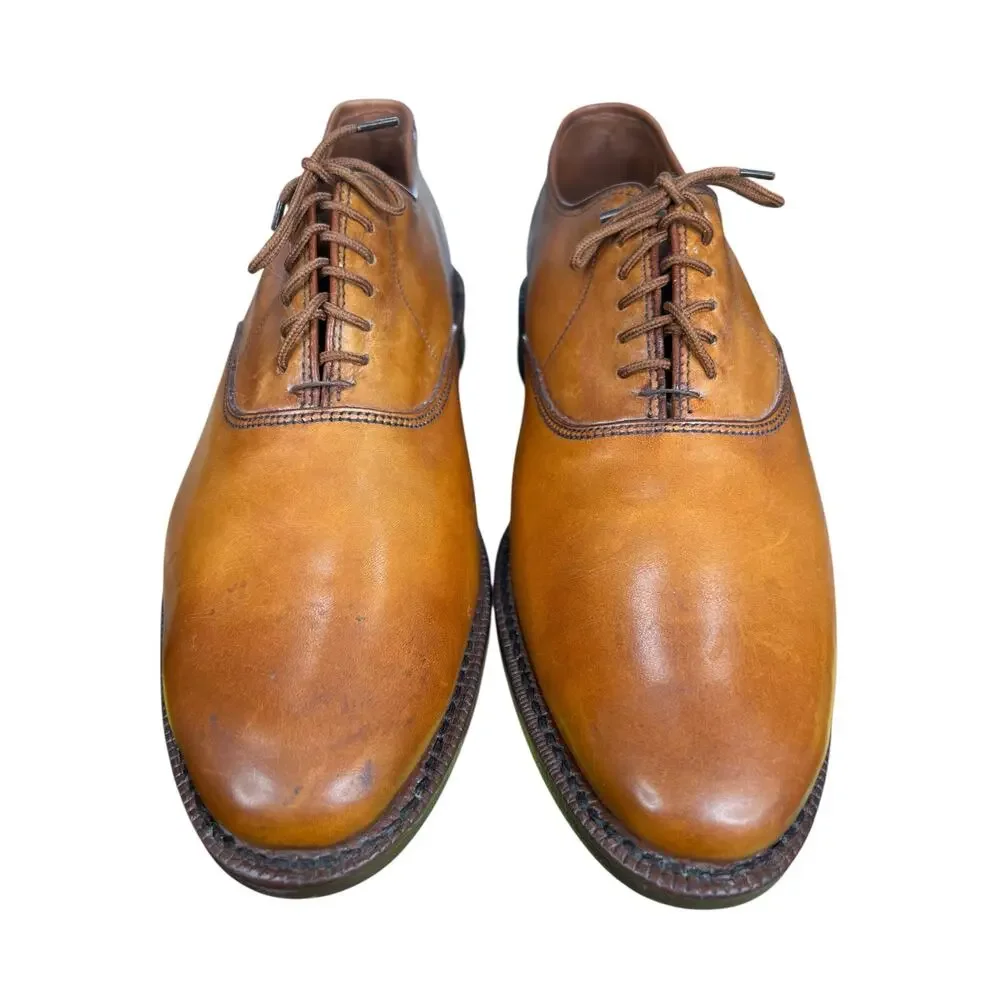 Allen Edmonds Men’s Carlyle Walnut Brown Leather Lace Up Oxford Size US 8 D
